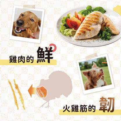 iPaw - ターキーと鶏肉のジャーキー