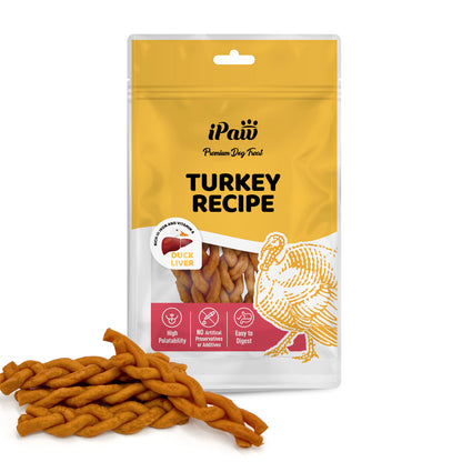 iPaw-Turkey Meat Braided Stick