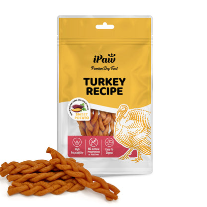 iPaw-Turkey Meat Braided Stick