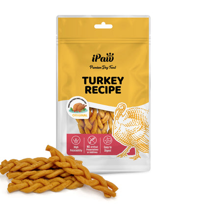 iPaw-Turkey Meat Braided Stick