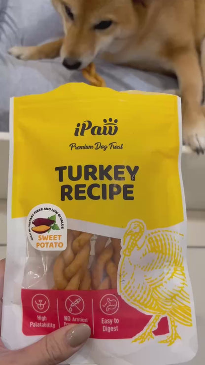iPaw-Turkey Meat Braided Stick